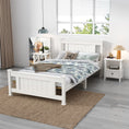 Load image into Gallery viewer, King Single Solid Pine Timber Bed Frame-White