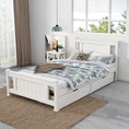 Load image into Gallery viewer, King Single Solid Pine Timber Bed Frame-White