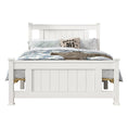 Load image into Gallery viewer, King Single Solid Pine Timber Bed Frame-White