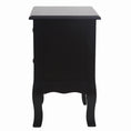 Load image into Gallery viewer, French Bedside Table Nightstand Black Set of 2