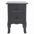 Load image into Gallery viewer, French Bedside Table Nightstand Grey Set of 2