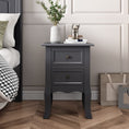 Load image into Gallery viewer, French Bedside Table Nightstand Grey Set of 2