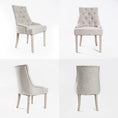 Load image into Gallery viewer, Holly 2 Set Cream French Provincial Dining Chair Amour Oak Leg