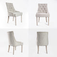 Load image into Gallery viewer, La Bella Cream French Provincial Dining Chair Amour Oak Leg