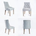 Load image into Gallery viewer, Holly Grey French Provincial Dining Chair Amour Oak Leg
