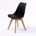 Load image into Gallery viewer, Holly 2 Set Blue Retro Dining Chair Padded Seat