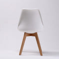 Load image into Gallery viewer, Holly 2 Set White Retro Dining Chair Padded Seat