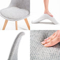 Load image into Gallery viewer, La Bella 2 Set Grey Retro Dining Cafe Chair Padded Seat