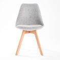 Load image into Gallery viewer, La Bella 2 Set Grey Retro Dining Cafe Chair Padded Seat