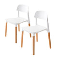 Load image into Gallery viewer, La Bella 2 Set White Retro Belloch Stackable Dining Cafe Chair
