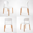 Load image into Gallery viewer, La Bella 2 Set White Retro Belloch Stackable Dining Cafe Chair