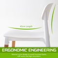 Load image into Gallery viewer, La Bella 2 Set White Retro Belloch Stackable Dining Cafe Chair