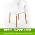 Load image into Gallery viewer, La Bella 2 Set White Retro Belloch Stackable Dining Cafe Chair