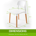 Load image into Gallery viewer, La Bella 2 Set White Retro Belloch Stackable Dining Cafe Chair