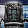 Load image into Gallery viewer, La Bella Black Massage Vibration Ergonomic Executive Office Chair