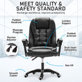 Load image into Gallery viewer, La Bella Black Massage Vibration Ergonomic Executive Office Chair