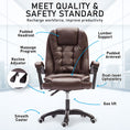 Load image into Gallery viewer, La Bella Espresso Massage Vibration Ergonomic Executive Office Chair