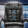 Load image into Gallery viewer, La Bella Black Massage Footrest Ergonomic Executive Office Chair