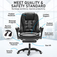 Load image into Gallery viewer, La Bella Black Massage Footrest Ergonomic Executive Office Chair