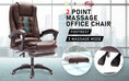 Load image into Gallery viewer, La Bella Espresso Massage Footrest Ergonomic Executive Office Chair