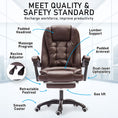 Load image into Gallery viewer, La Bella Espresso Massage Footrest Ergonomic Executive Office Chair