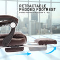Load image into Gallery viewer, La Bella Espresso Massage Footrest Ergonomic Executive Office Chair