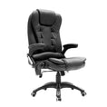 Load image into Gallery viewer, La Bella Black Massage 8 Point Vibration Heated Ergonomic Executive Office Chair