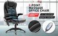 Load image into Gallery viewer, La Bella Black Massage 8 Point Vibration Heated Ergonomic Executive Office Chair