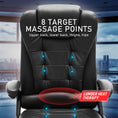 Load image into Gallery viewer, La Bella Black Massage 8 Point Vibration Heated Ergonomic Executive Office Chair