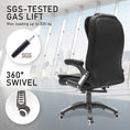 Load image into Gallery viewer, La Bella Black Massage 8 Point Vibration Heated Ergonomic Executive Office Chair