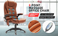 Load image into Gallery viewer, La Bella Espresso Massage 8 Point Vibration Heated Ergonomic Executive Office Chair