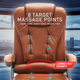 Load image into Gallery viewer, La Bella Espresso Massage 8 Point Vibration Heated Ergonomic Executive Office Chair
