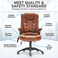 Load image into Gallery viewer, La Bella Espresso Massage 8 Point Vibration Heated Ergonomic Executive Office Chair
