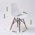 Load image into Gallery viewer, La Bella 2 Set White Retro Dining Cafe Chair DSW PP