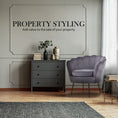 Load image into Gallery viewer, Velvet Armchair Lounge Retro Accent Chair Upholstered Couch Sofa Bedroom Seater Grey