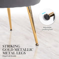 Load image into Gallery viewer, Velvet Armchair Lounge Retro Accent Chair Upholstered Couch Sofa Bedroom Seater Grey