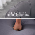 Load image into Gallery viewer, Velvet Armchair Lounge Retro Accent Chair Upholstered Couch Sofa Bedroom Seater Grey