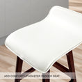 Load image into Gallery viewer, La Bella 2 Set 65cm White Brown Wooden Bar Stool Sophia Leather
