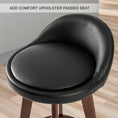 Load image into Gallery viewer, La Bella 2 Set 72cm Black Brown Wooden Bar Stool Leila Leather