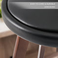 Load image into Gallery viewer, La Bella 2 Set 72cm Black Brown Wooden Bar Stool Leila Leather