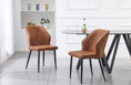 Load image into Gallery viewer, Set of 4 - Cross Pattern Dining Chair - Brown Black Legs