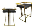 Load image into Gallery viewer, Tina Bar Stool in Black with Gold Frame