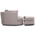 Load image into Gallery viewer, Sunshine Single Sofa Love Chair Fabric Swivel Armchair Ottoman Set - Steel