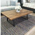 Load image into Gallery viewer, Begonia Coffee Table 130cm Live Edge Solid Mango Wood Unique Furniture - Natural