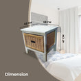 Load image into Gallery viewer, Hyssop Bedside 1 Chest of Drawers Cane Bedroom Kitchen Bathroom Storage Cabinet