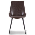 Load image into Gallery viewer, Brando Set of 2 PU Leather Upholstered Dining Chair Metal Leg - Brown