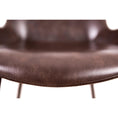 Load image into Gallery viewer, Brando Set of 2 PU Leather Upholstered Dining Chair Metal Leg - Brown
