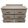 Load image into Gallery viewer, Foxglove Dresser 6 Chest of Drawers Solid Wood Tallboy Storage Cabinet - White