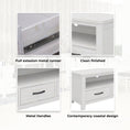 Load image into Gallery viewer, Foxglove ETU Entertainment TV Unit 166cm 3 Drawer Solid Mt Ash Wood - White