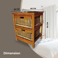 Load image into Gallery viewer, Hyssop 2 Chest of Drawers Cane Bedroom Kitchen Bathroom Storage Tallboy Shelf